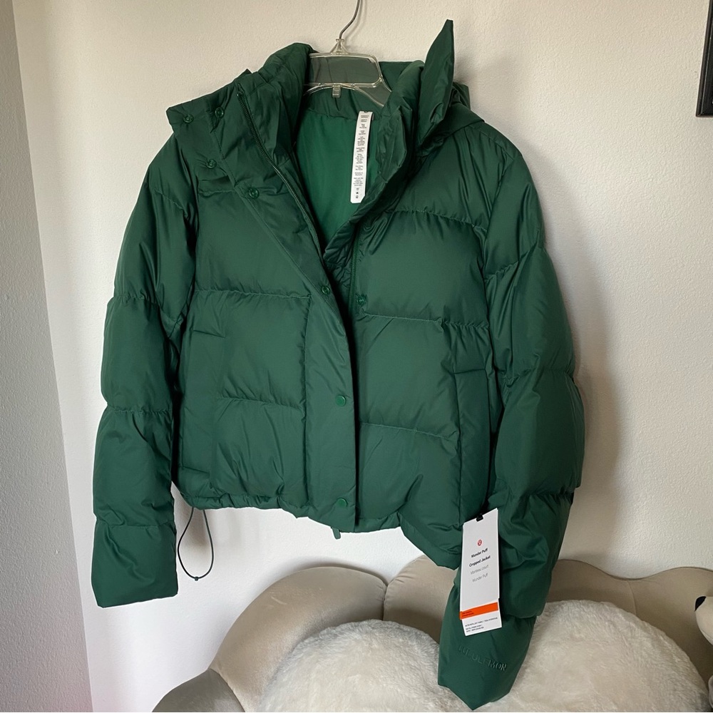 Lululemon wunder puff jacket Everglade green